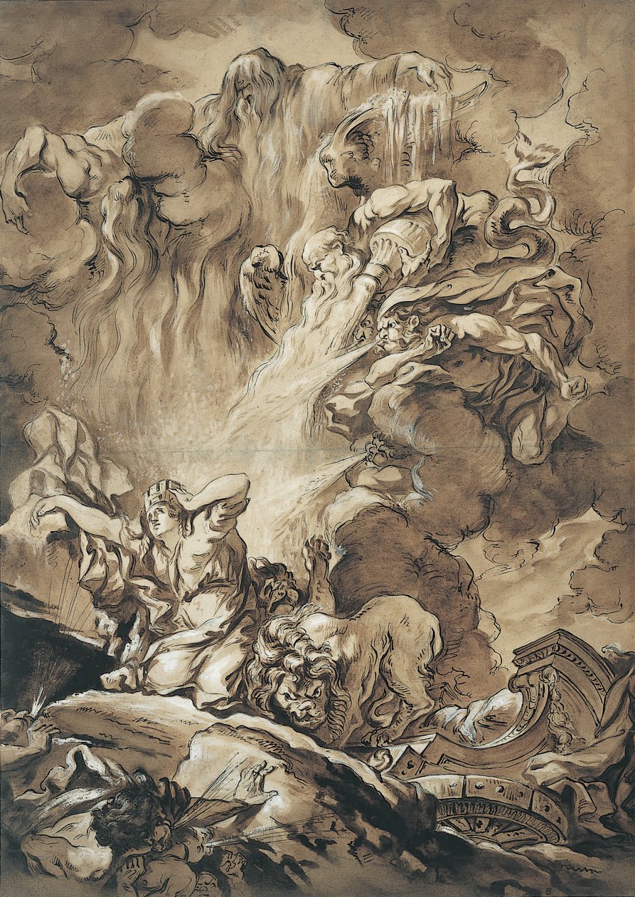 The Deliverance of Cybele, en Allegory of the Seasons, n.d.. af Gabriel Francois Doyen