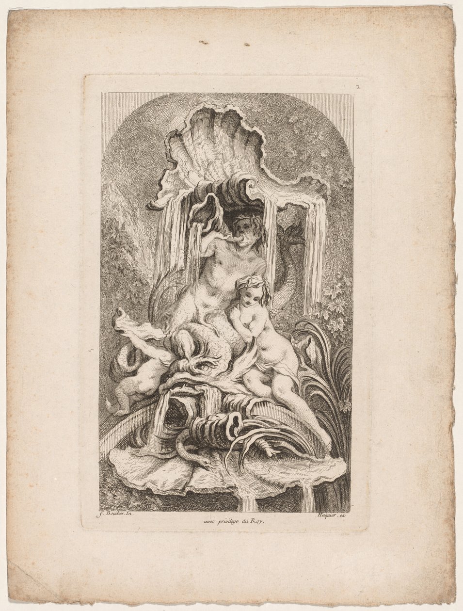 Springvandsbog: nr. 2, ca. 1736. af Gabriel Huquier