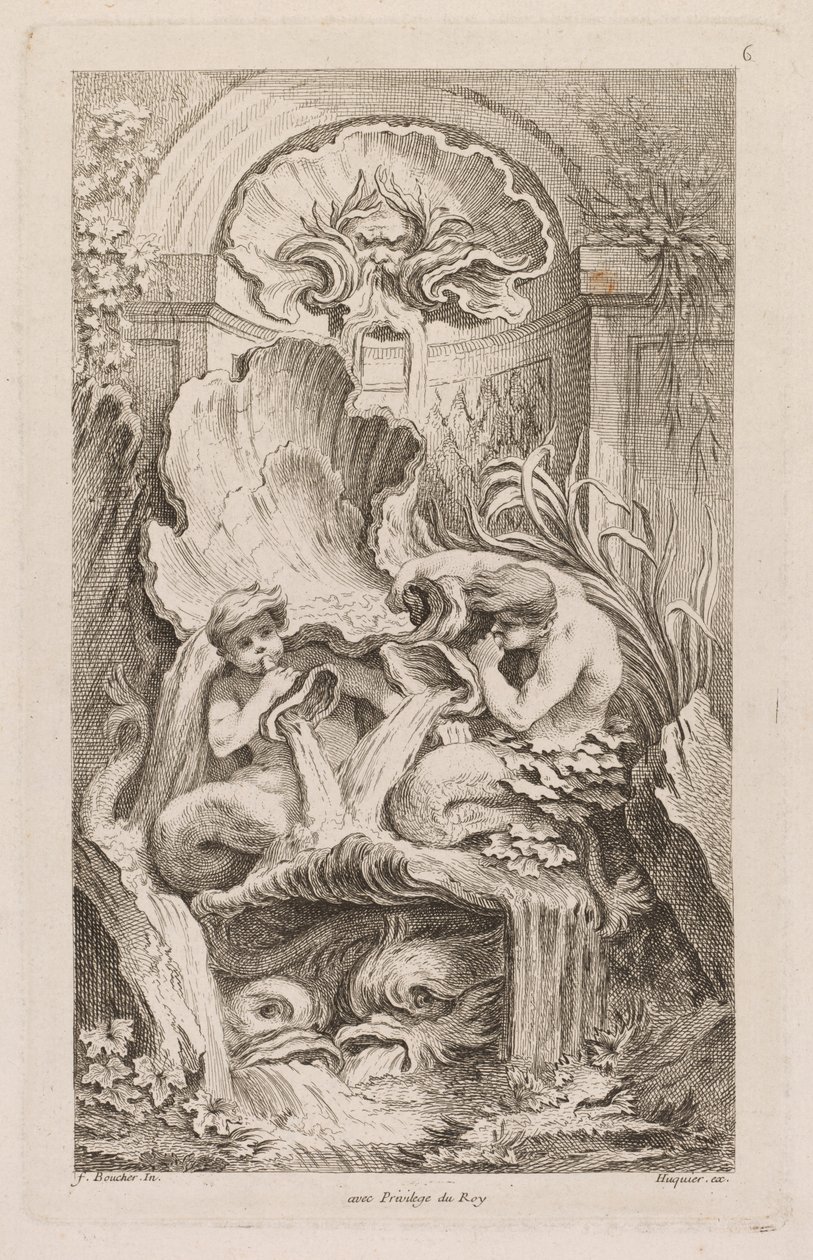 Springvandsbog: nr. 6, ca. 1736. af Gabriel Huquier