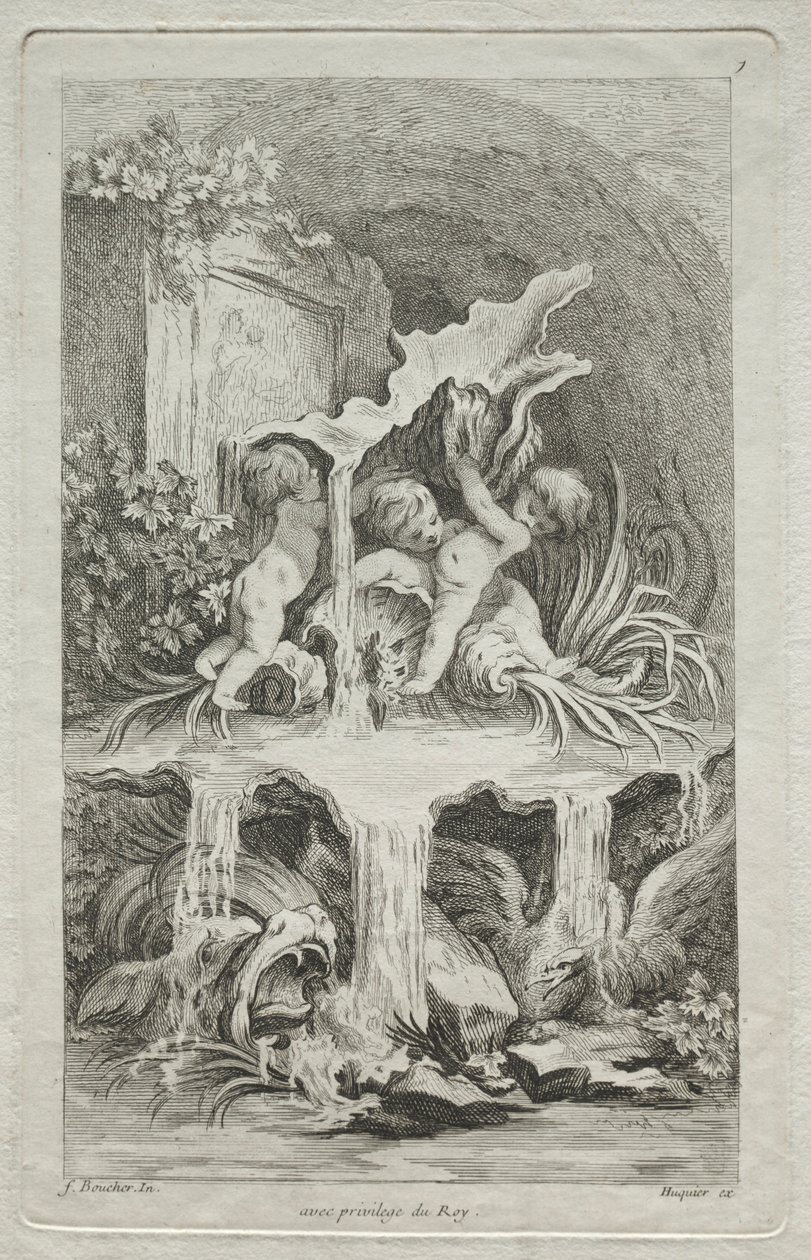 Springvandsbog: nr. 7, ca. 1736. af Gabriel Huquier