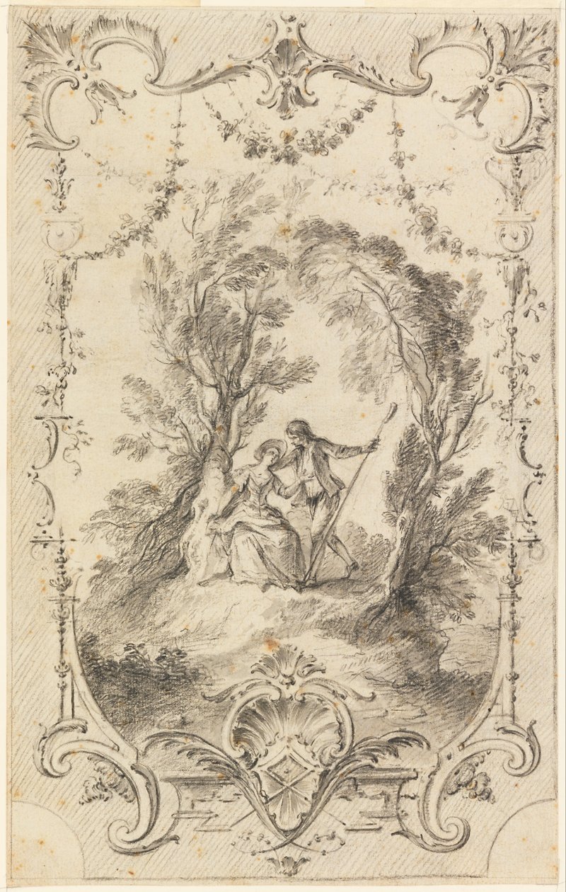 The Eagar Shepherd (Forberedende tegning til plade 247 i L