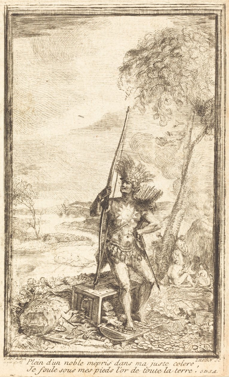 Frontispice: Allegorisk komposition (Composition allegorique) af Gabriel Jacques de Saint Aubin