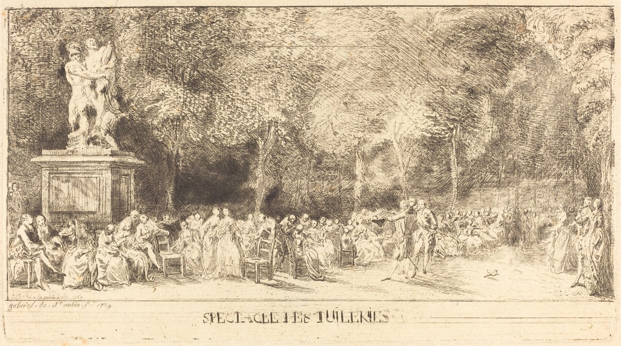 Stolene [nederste halvdel] af Gabriel Jacques de Saint Aubin
