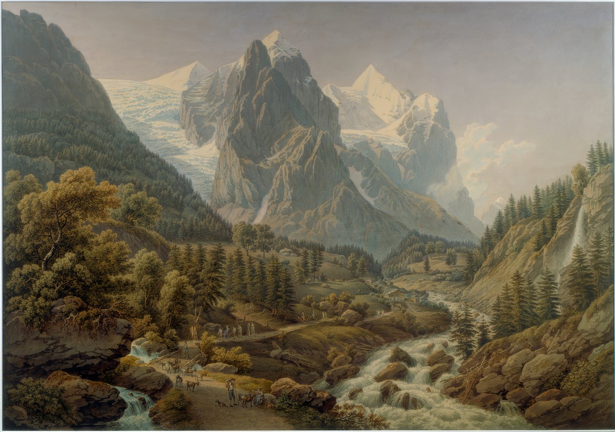 Wetterhorn og Rosenlaui af Gabriel Lory