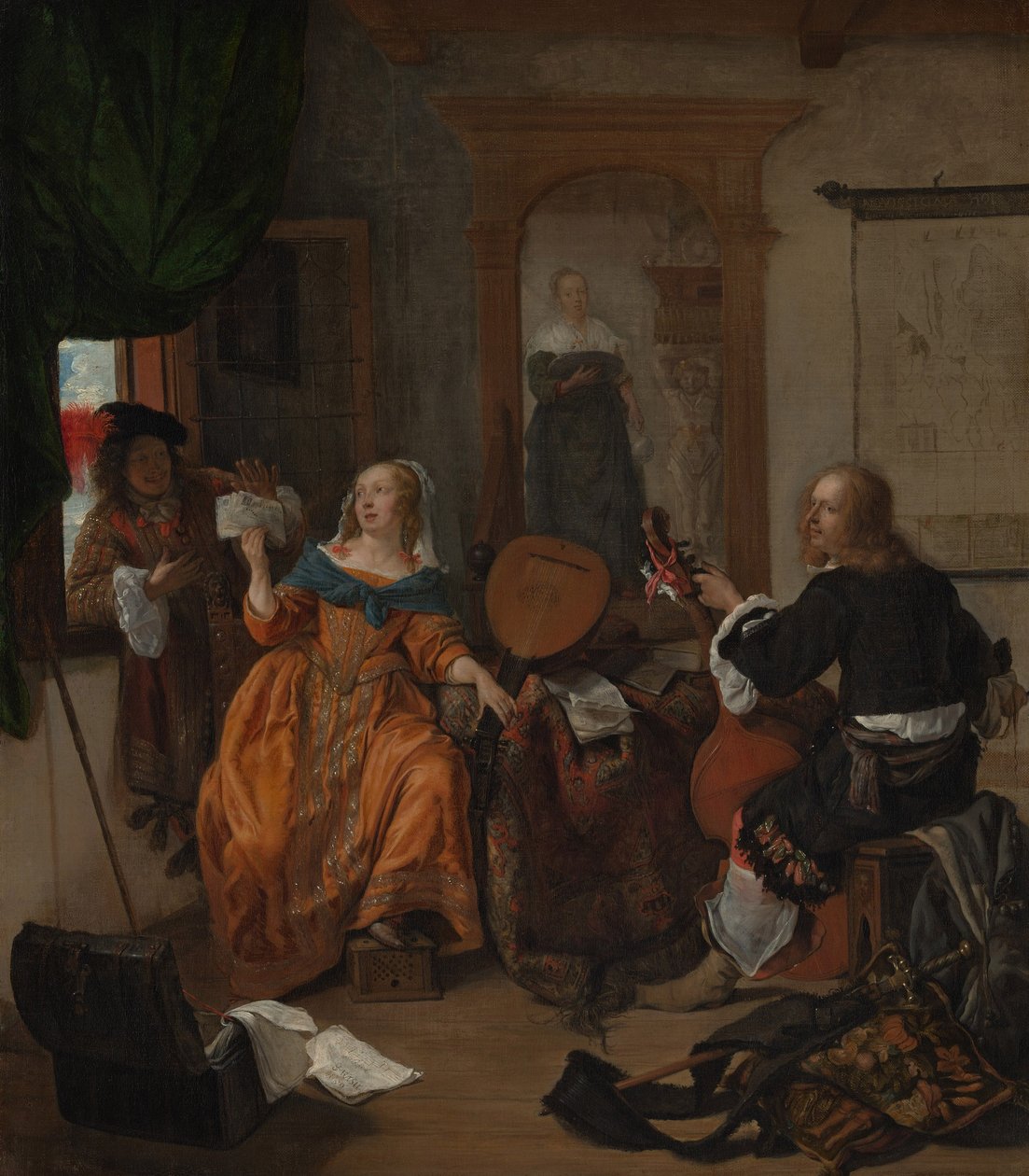 En musikalsk fest af Gabriel Metsu