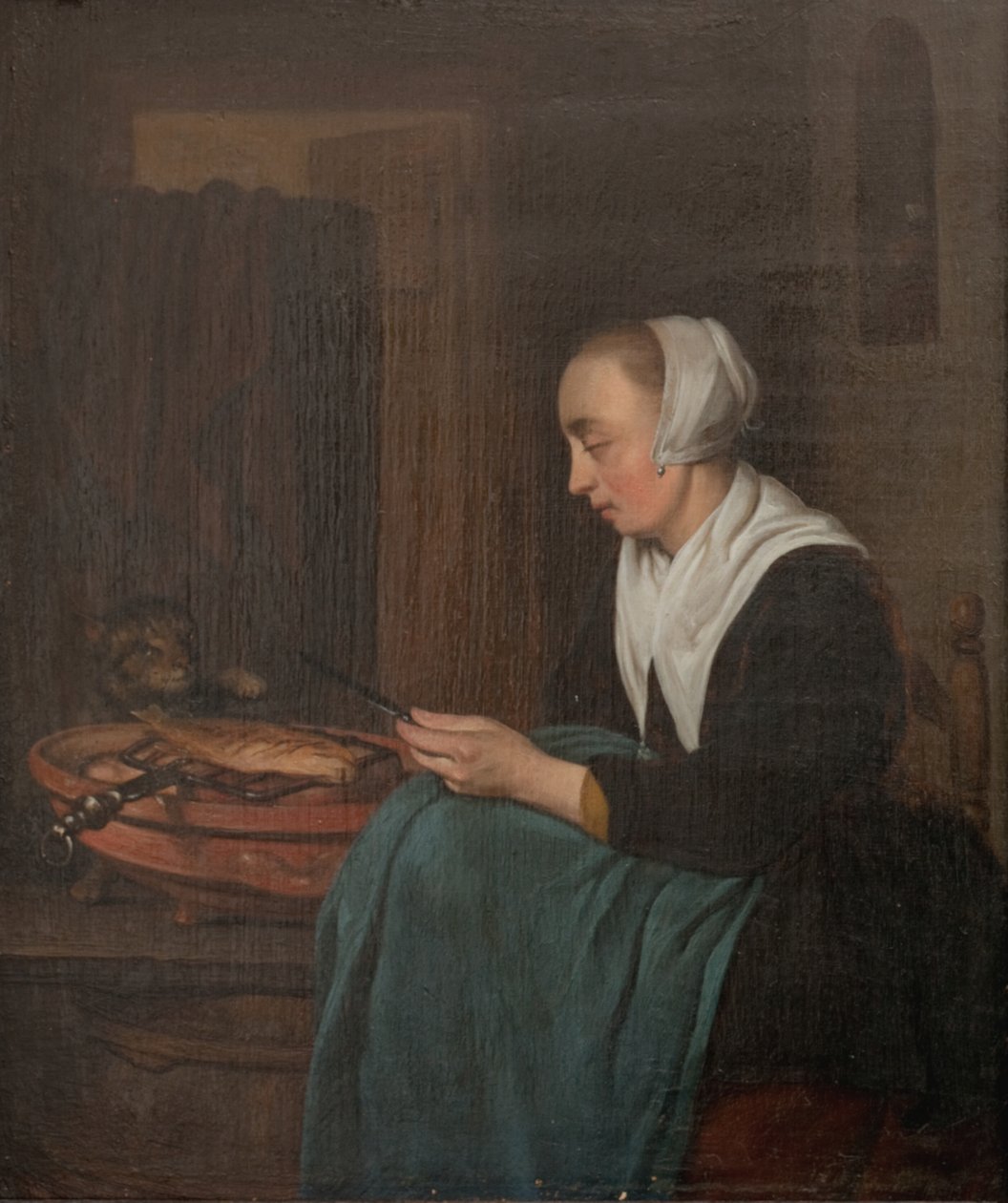 En sovende sælger af Gabriel Metsu