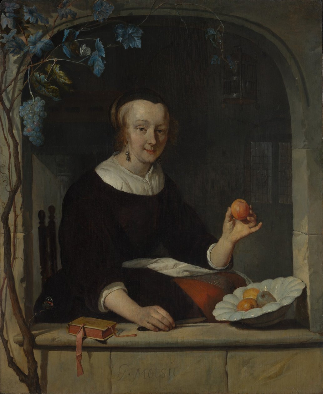 En kvinde ved et vindue, begyndelsen af 1660