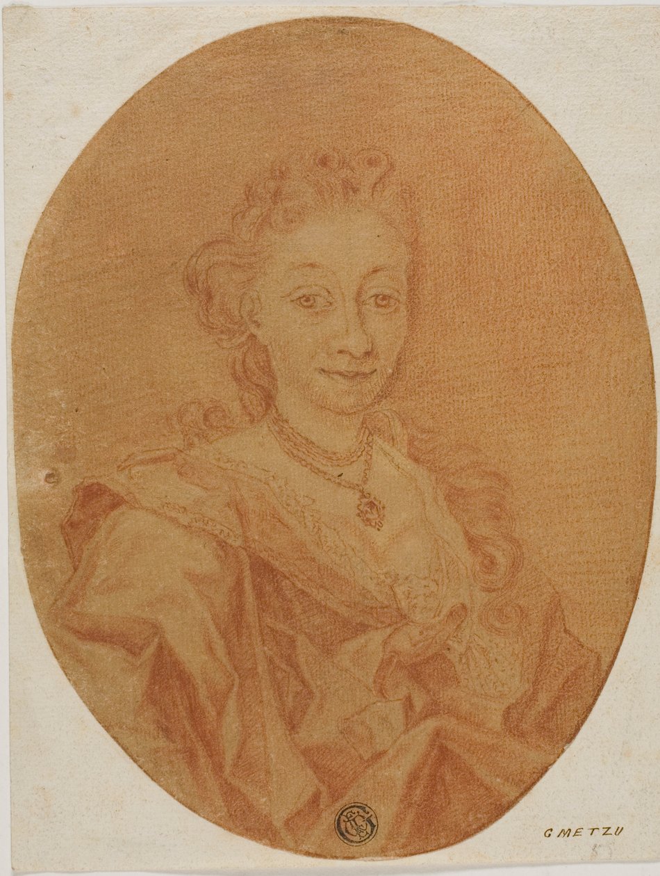 Portræt af en kvinde af Gabriel Metsu