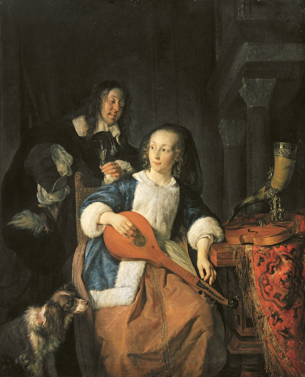 Cittern-spilleren af Gabriel Metsu