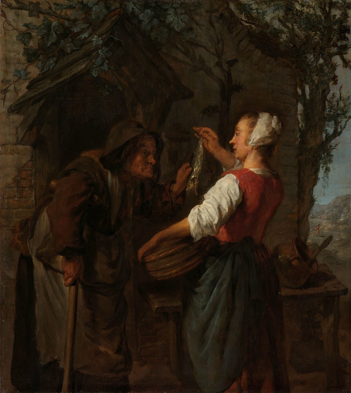 Silde-Sælgeren af Gabriel Metsu