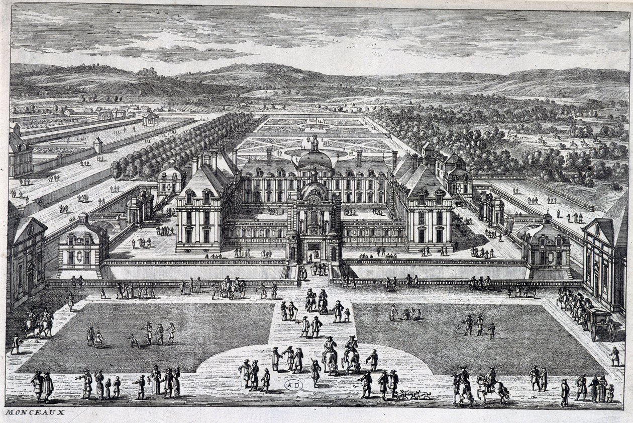 Parc Monceau: generel udsigt af Perelle, slutningen af det 17. århundrede af Gabriel Perelle