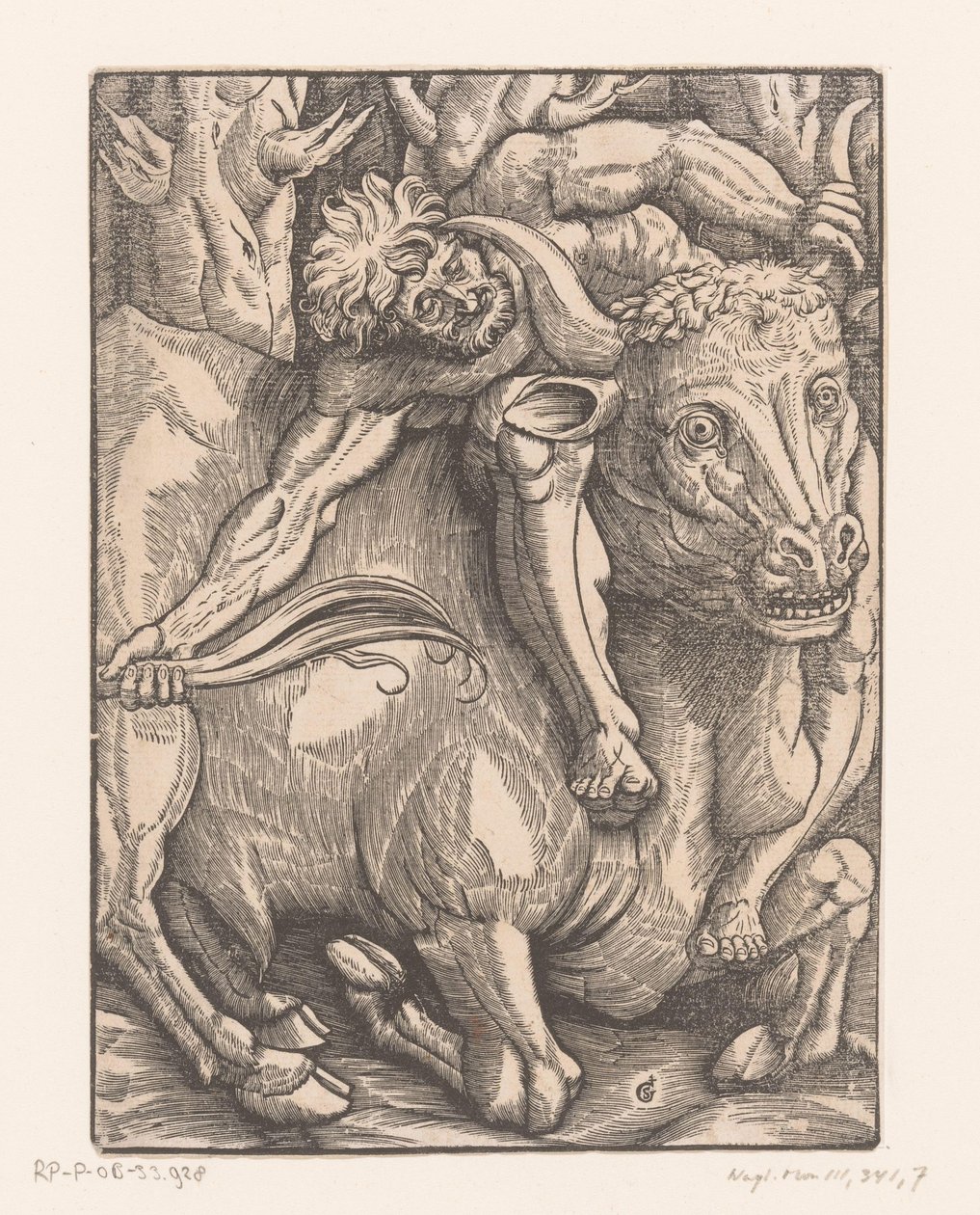 Hercules kæmper med Achelous Labours of Hercules (serietitel) af Gabriel Salmon