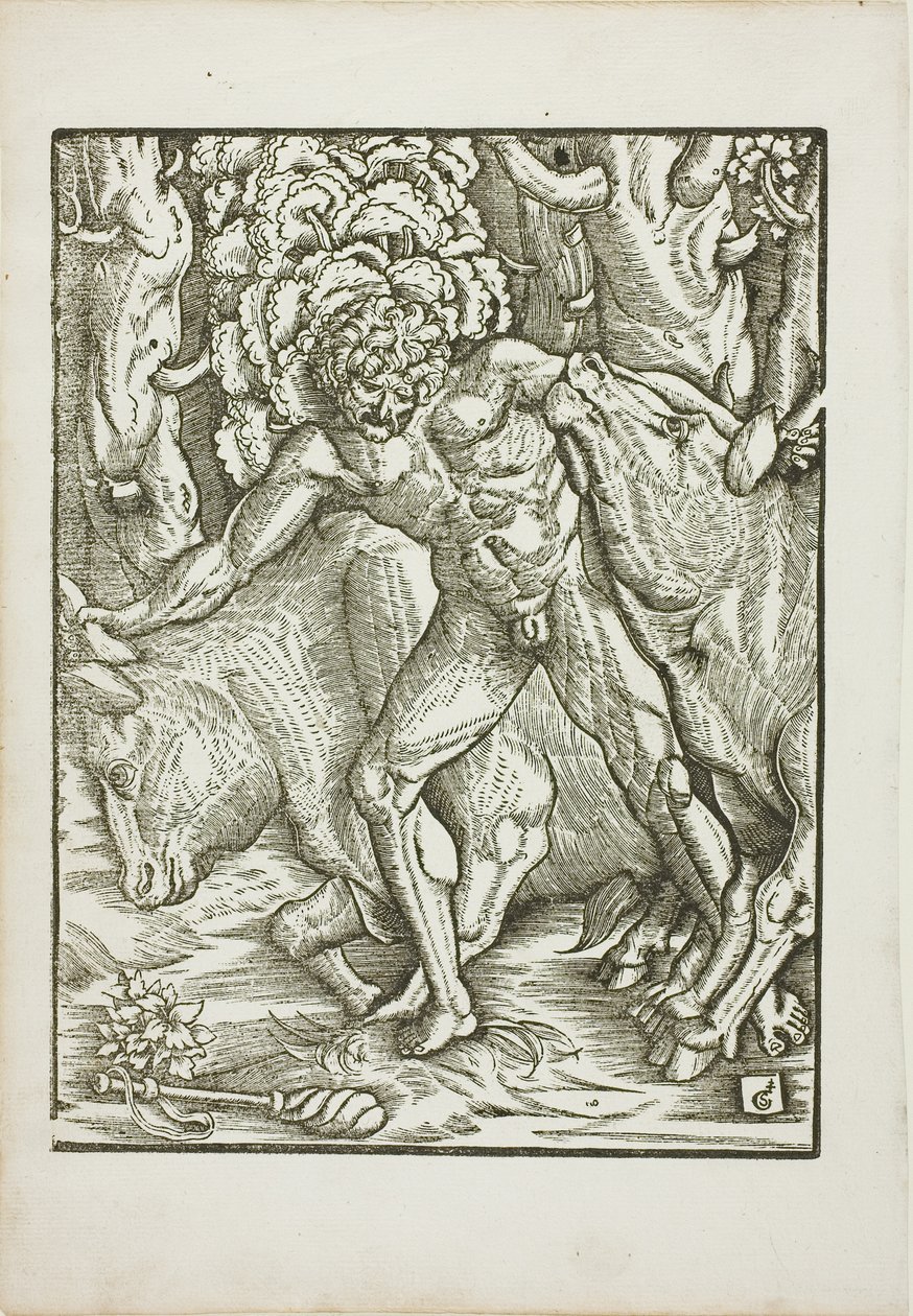 The Labours of Hercules: Fangst af geryonernes okser i Erythia af Gabriel Salmon