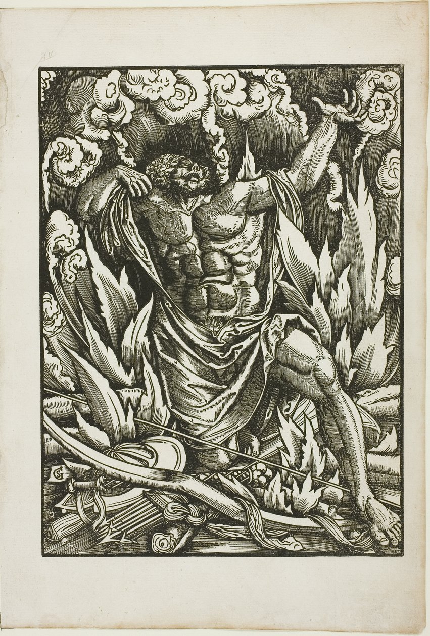 The Labours of Hercules: Hercules on the Pyre af Gabriel Salmon