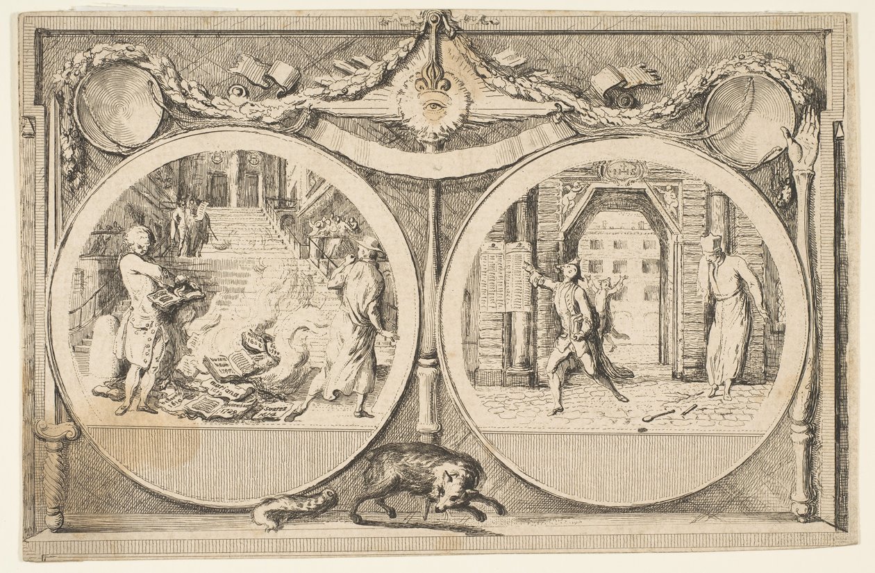 Jesuitternes fordrivelse, 1761. af Gabriel de Saint Aubin