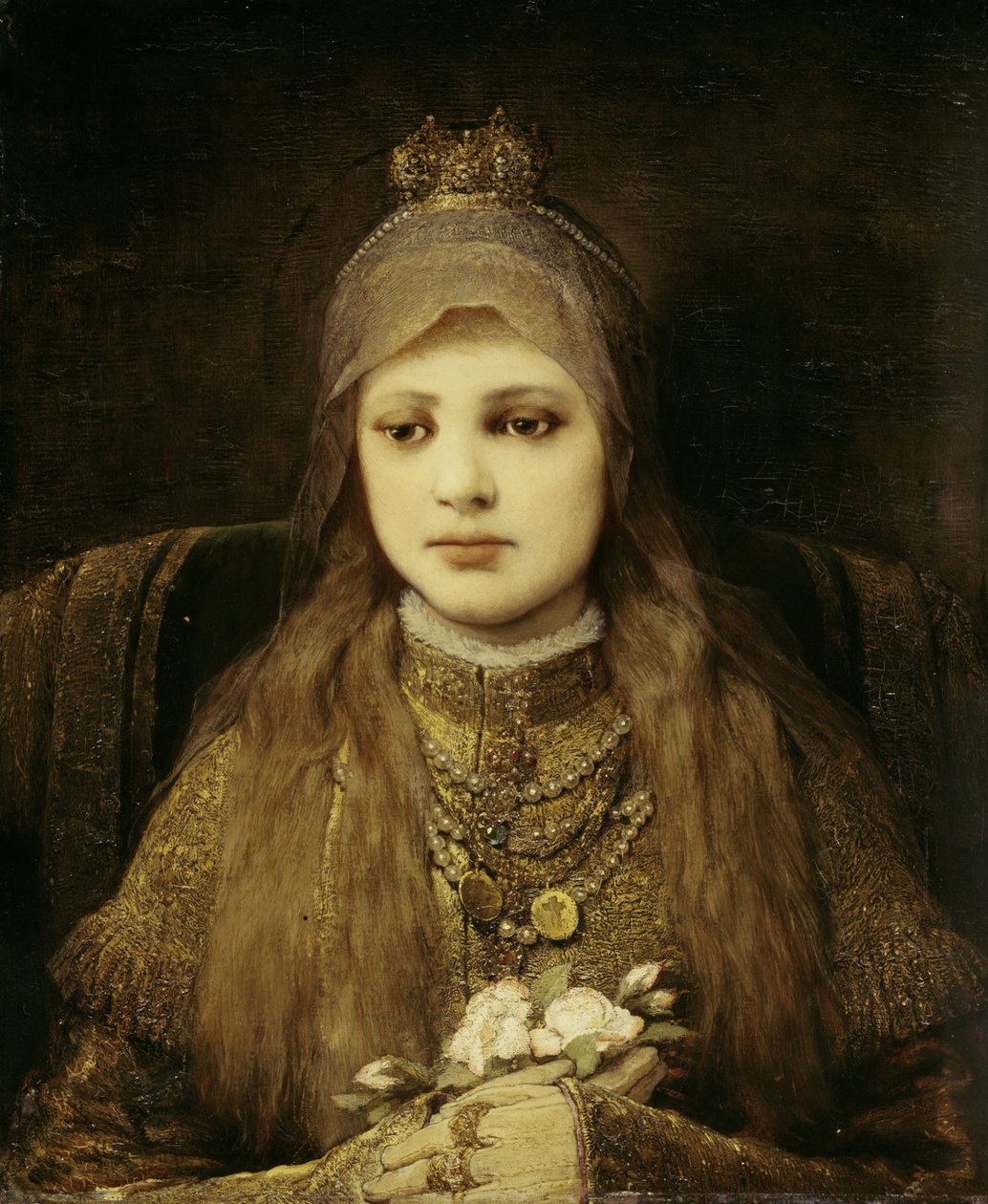 Den hellige Elisabeth som et barn af Gabriel von Max