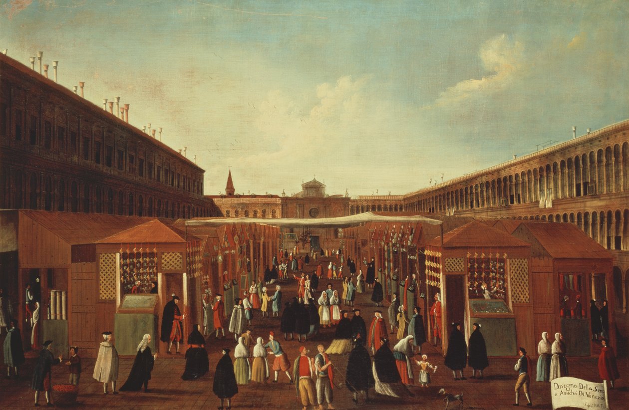 Antikvitetsmessen i Sensa, Venedig (sæt med 60938 og 60789) af Gabriele Bella
