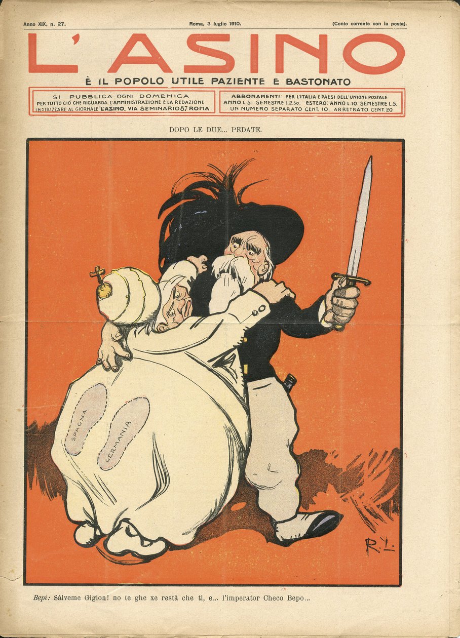 Illustration af Galantara (1865-1937) til forsiden af L