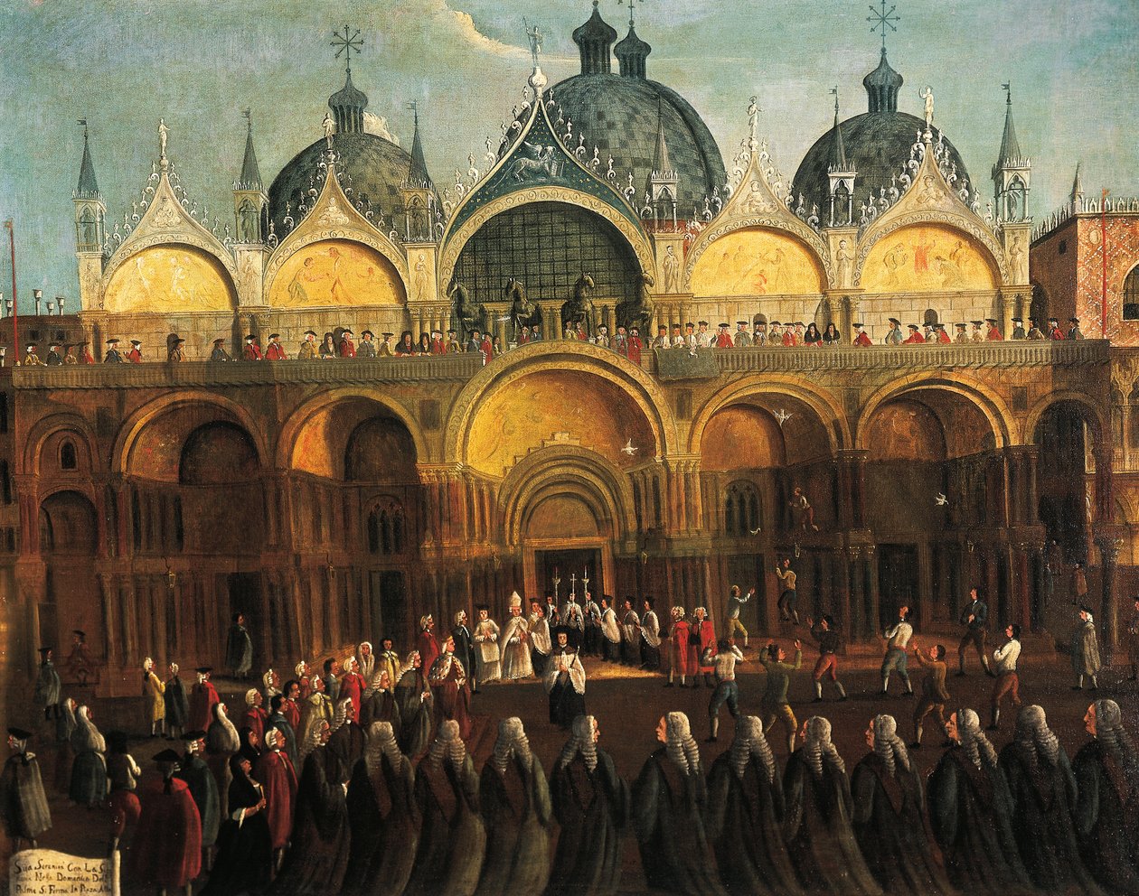 Påskehandlinger i San Marco af Gabriele Bella (1730-1782) af Gabriele Bella