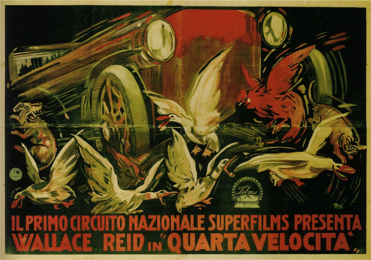 Wallace Reid i Film Double Speed, 1920 af Gabriele Galantara