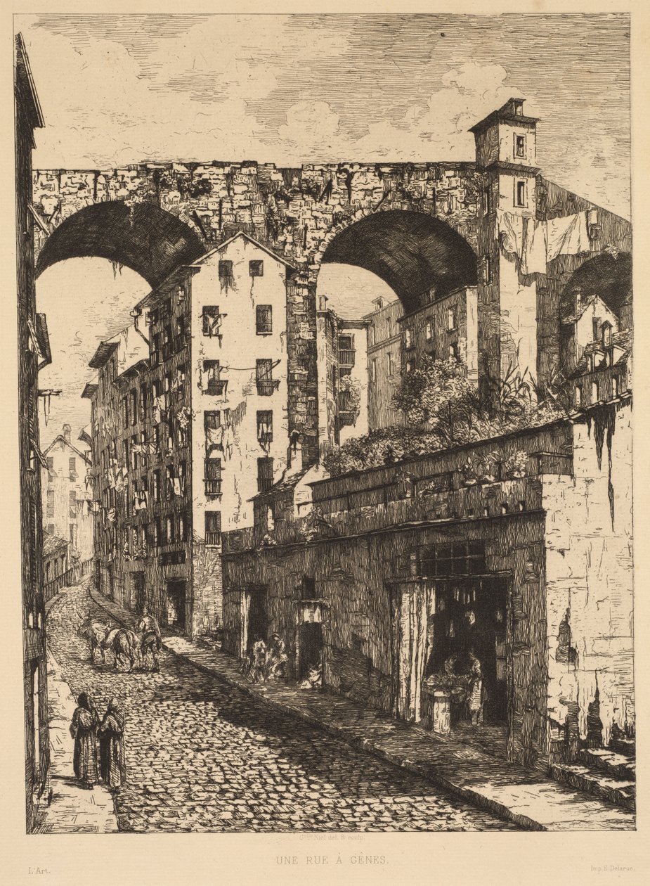 En gade i Genova (en gade i Genova) af Gabrielle Marie Niel
