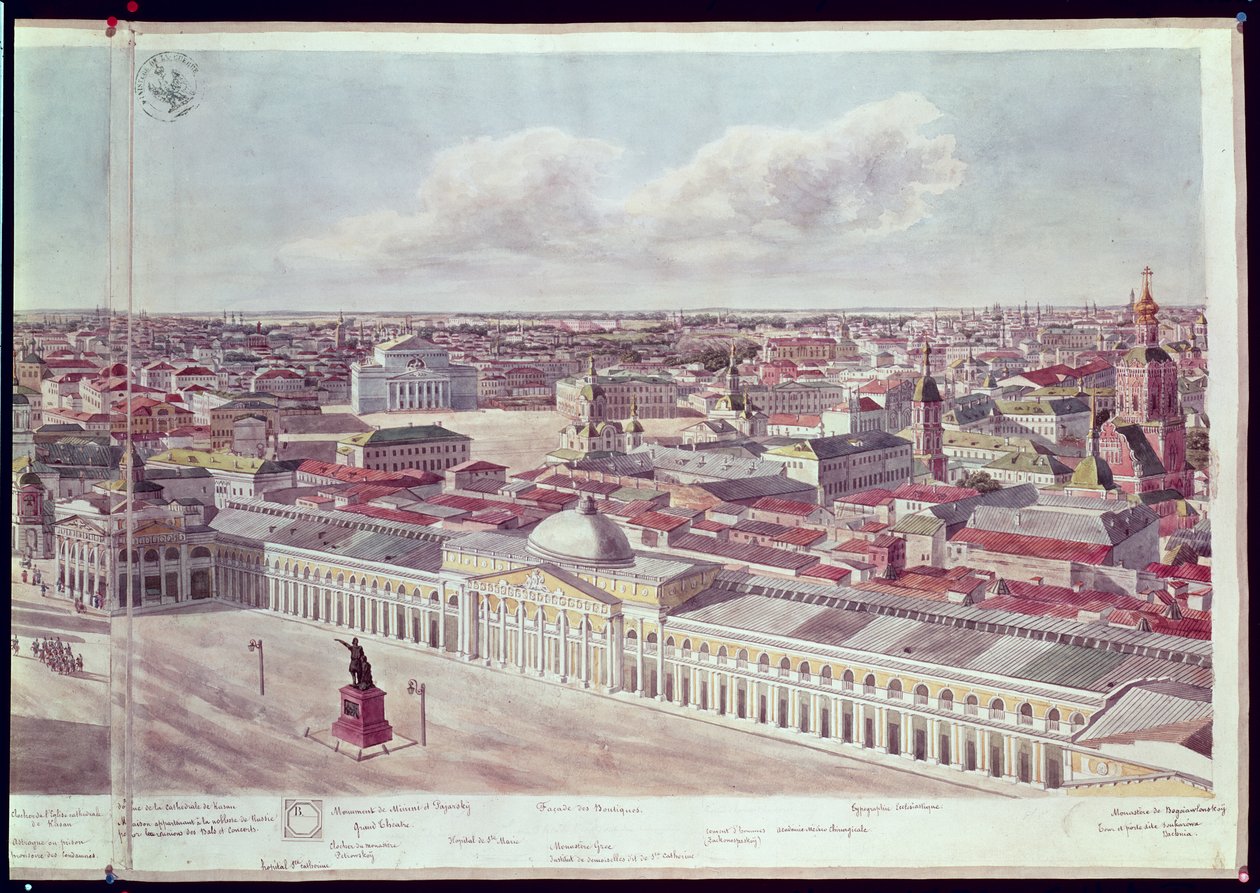 Panorama over Moskva, der viser stormagasinet 