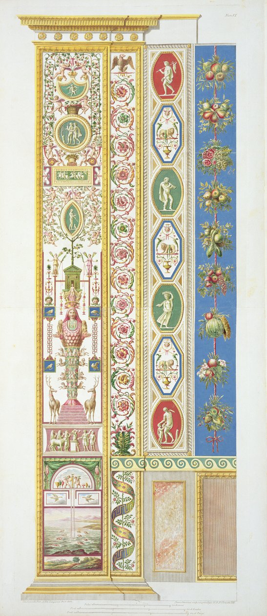 Panel fra Raphaels loggia i Vatikanet, graveret af Ioann Ottaviani, ca. 1770 (kobberstik) af Gaetano Savorelli