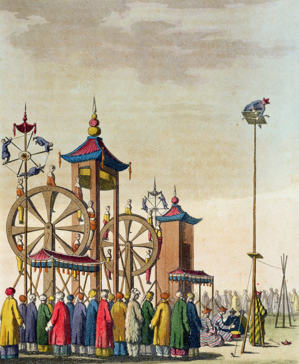 Et kinesisk cirkus, illustration fra 