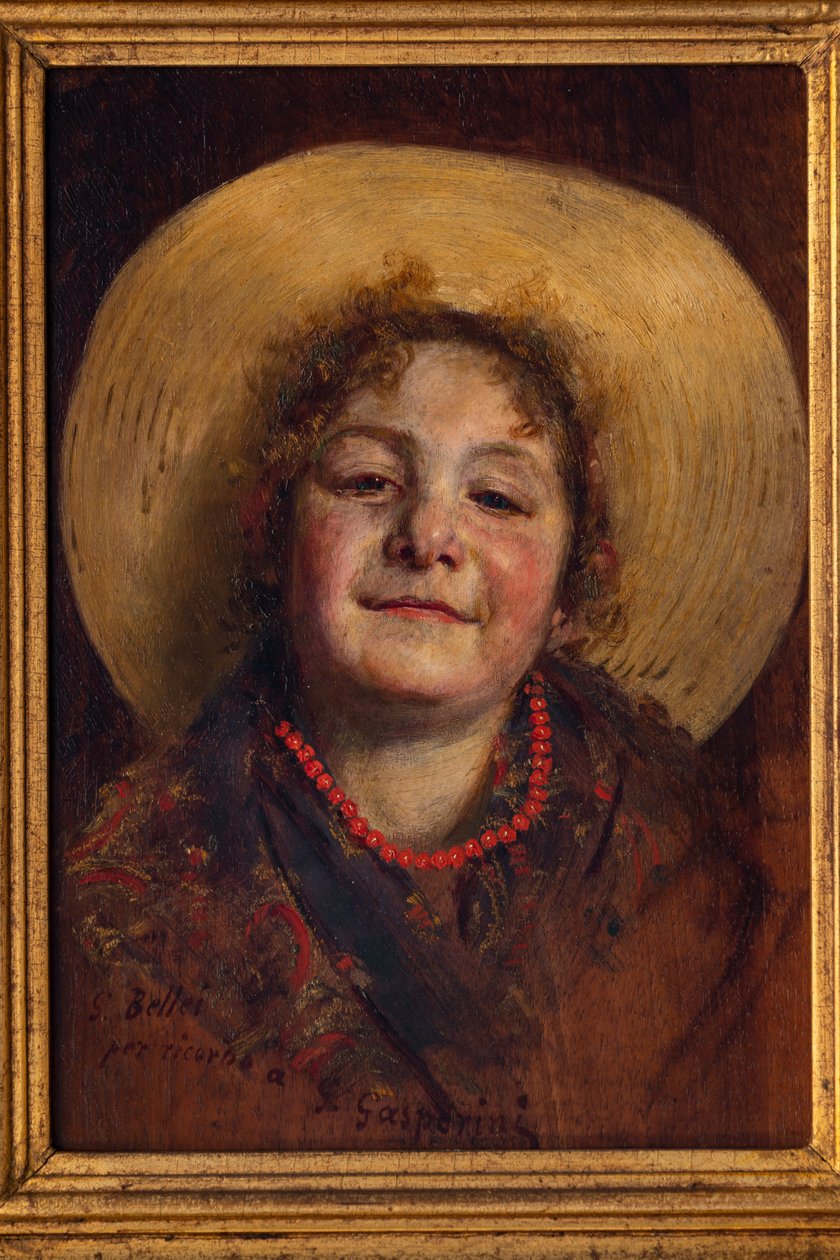 Til minde om G. Gasperini (olie på lærred) af Gaetano Bellei