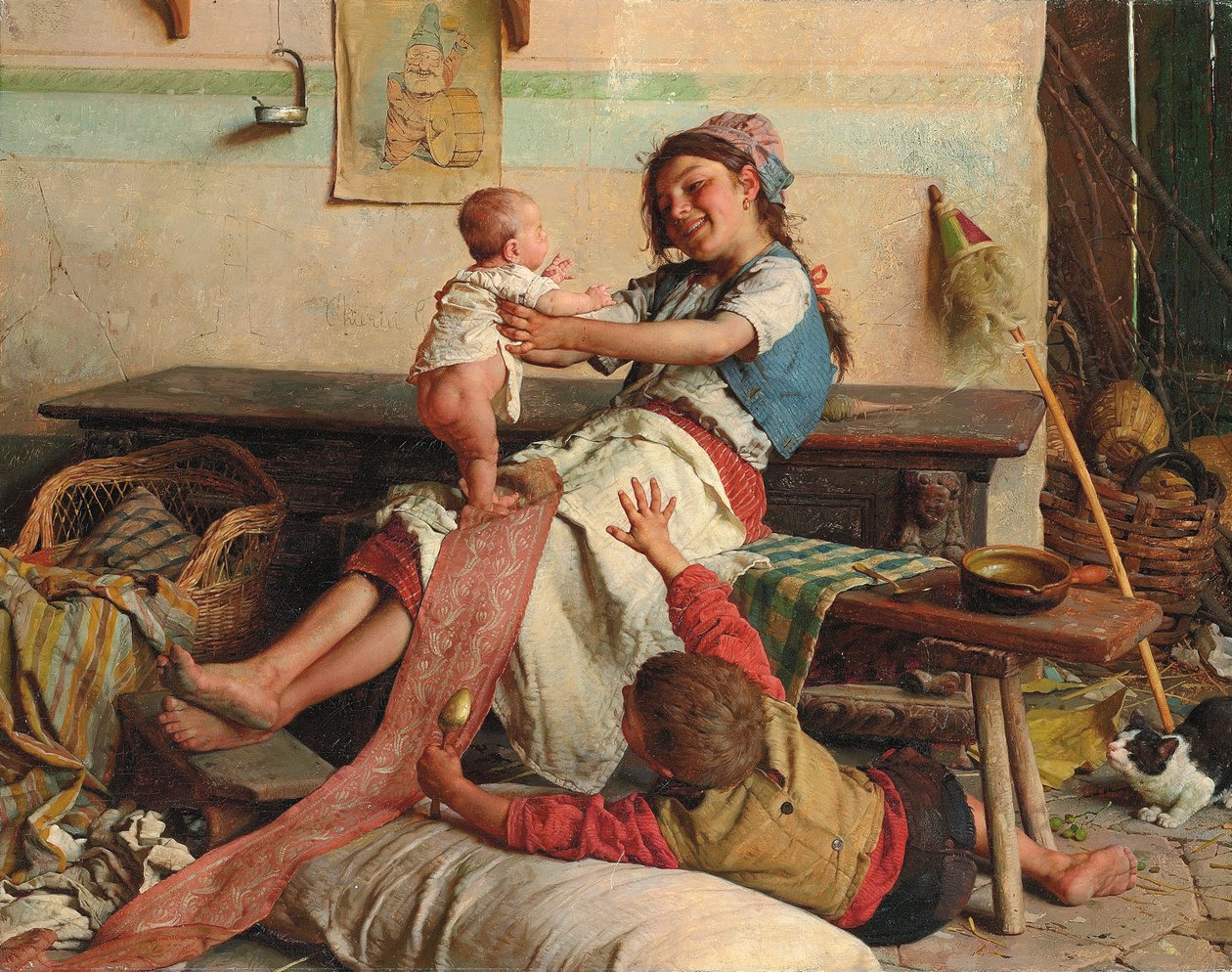 Broderlig Hengivenhed; Broderlig hengivenhed, ca. 1900 af Gaetano Chierici