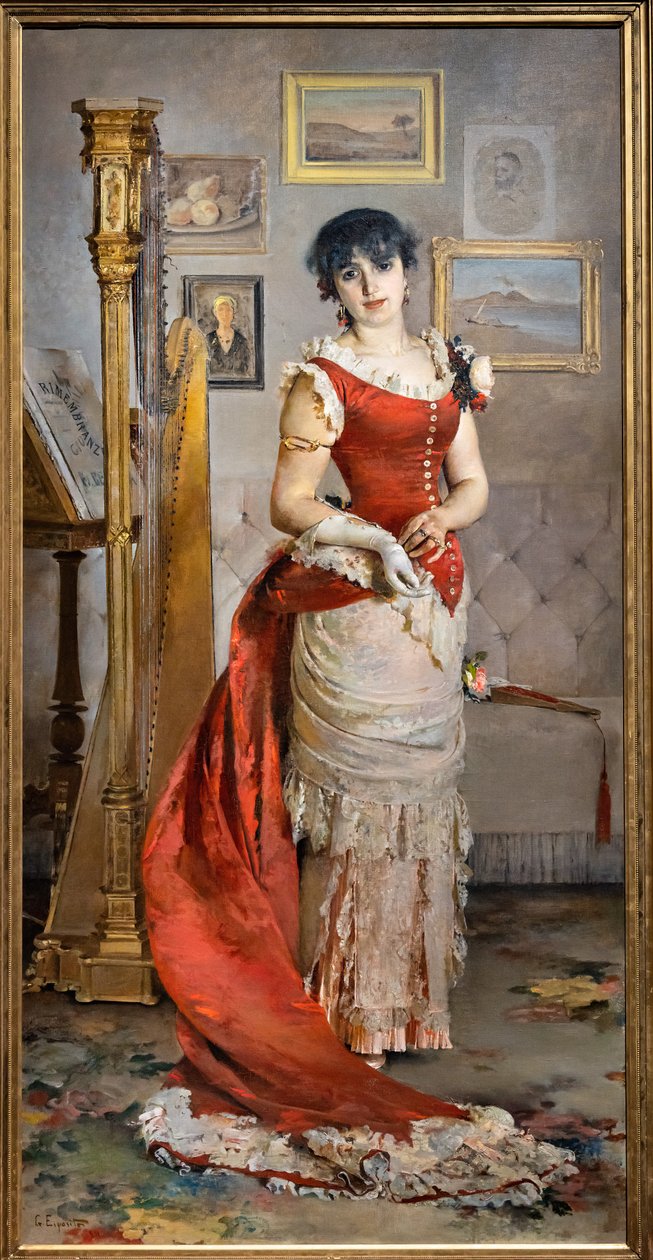 Harpespilleren af Gaetano Esposito