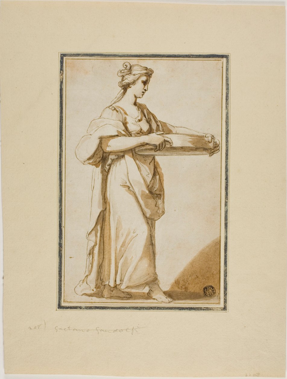 Vestal Virgin Tuccia af Gaetano Gandolfi