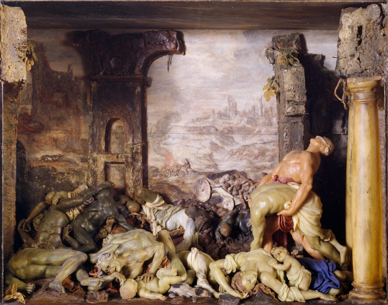 The Theatre of Death: Plague (blandet medier) af Gaetano Giulio Zumbo