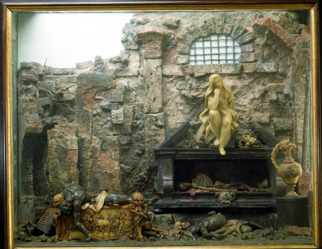 The Theatre of Death: Vanitas (blandet medier) af Gaetano Giulio Zumbo