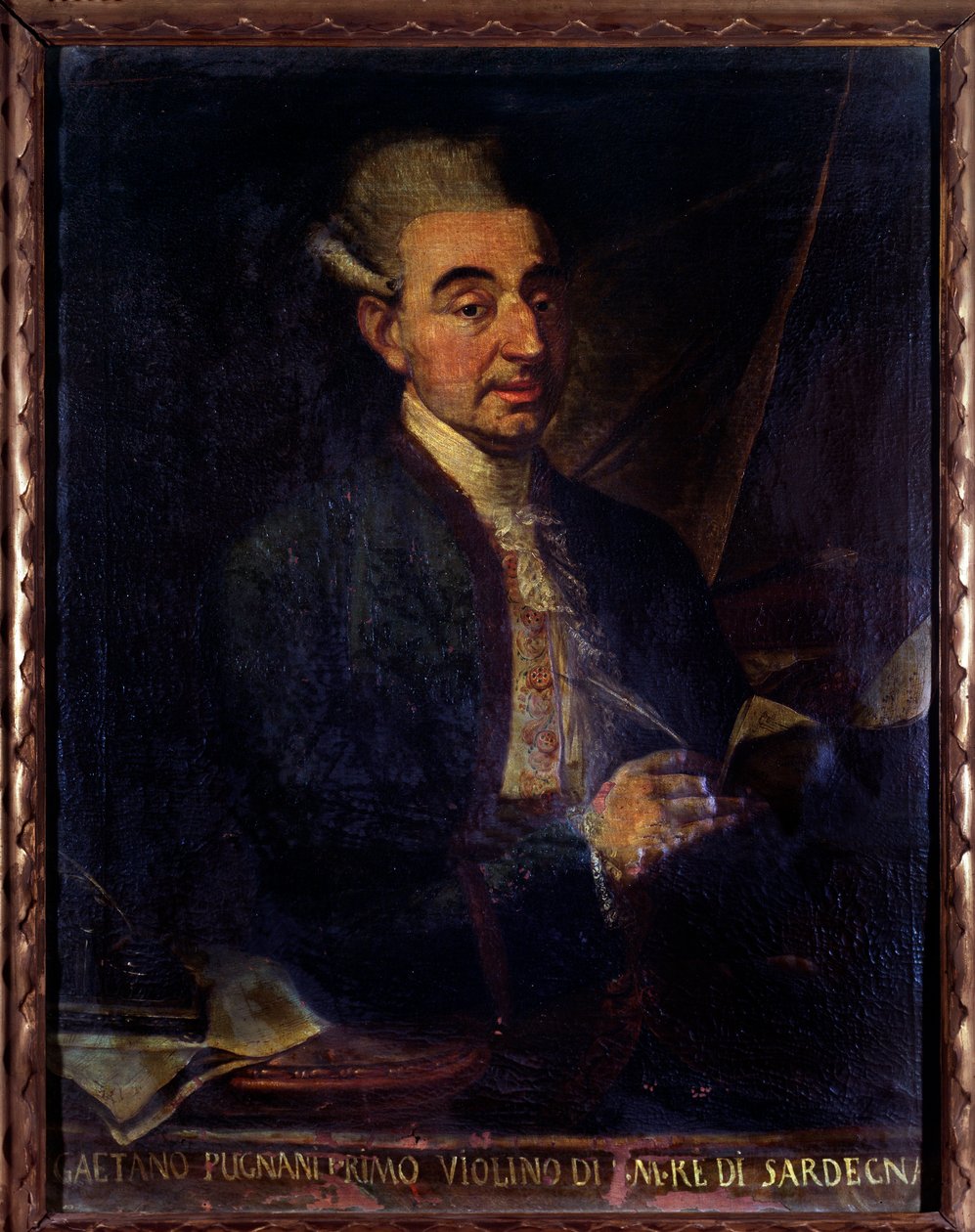 Portræt af Gaetano Pugnani, italiensk violinist (maleri af Gaetano Ottani