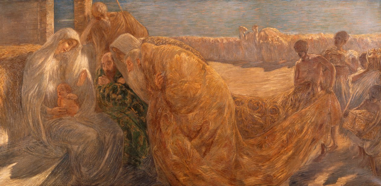 Tilbedelse af Magi, af Gaetano Previati af Gaetano Previati