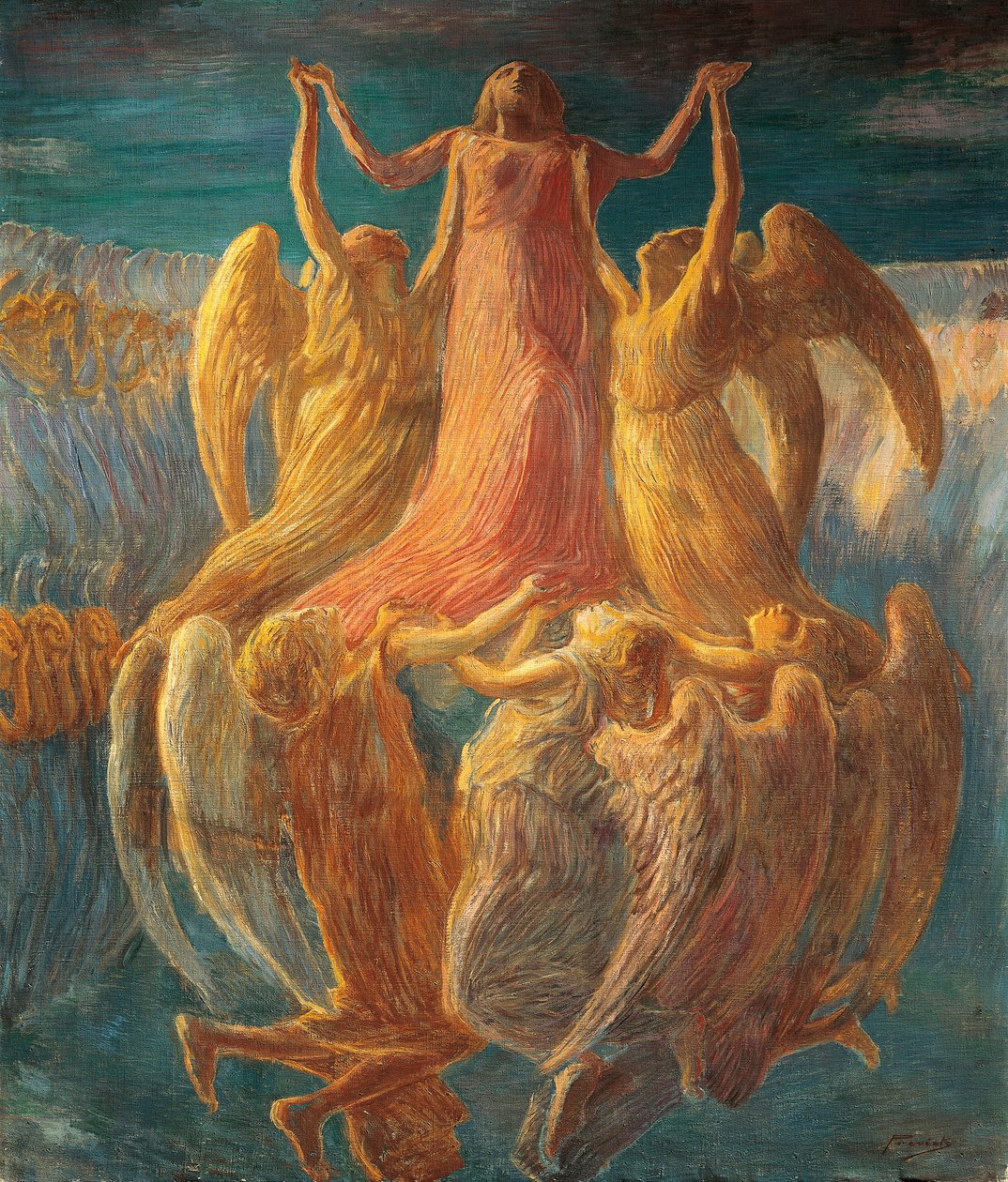 Assumption, af Gaetano Previati (1852-1920) af Gaetano Previati