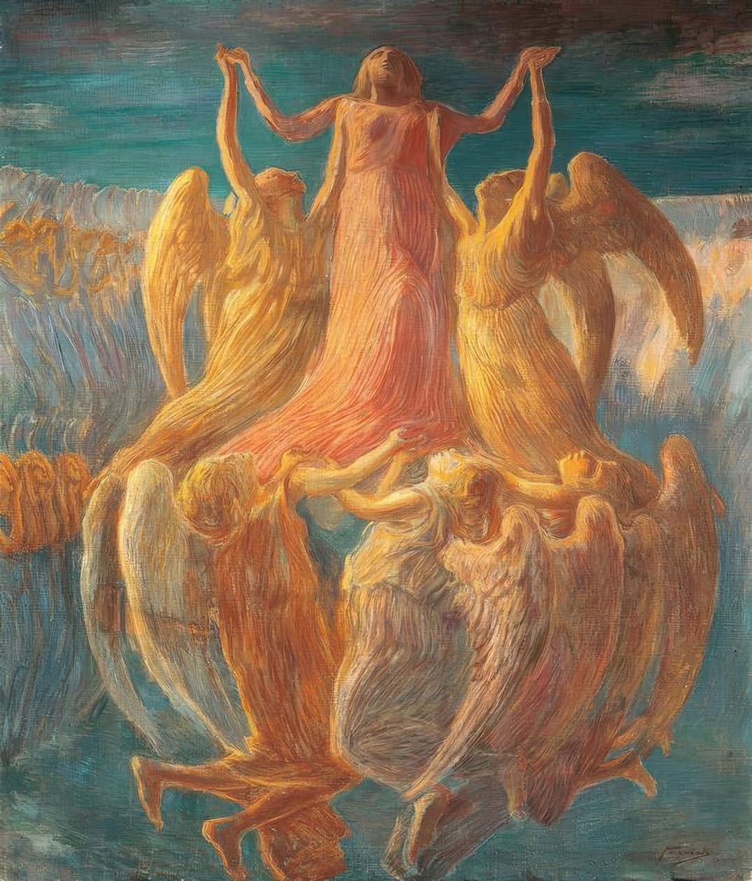 Assumption, af Gaetano Previati (1852–1920). af Gaetano Previati