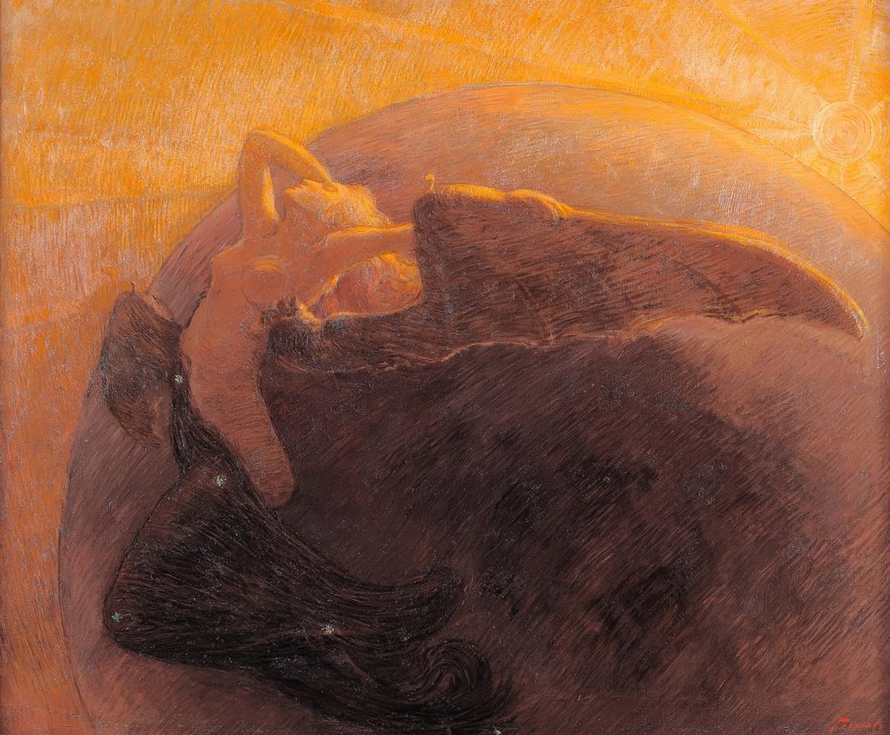 Dagen vækker natten af Gaetano Previati