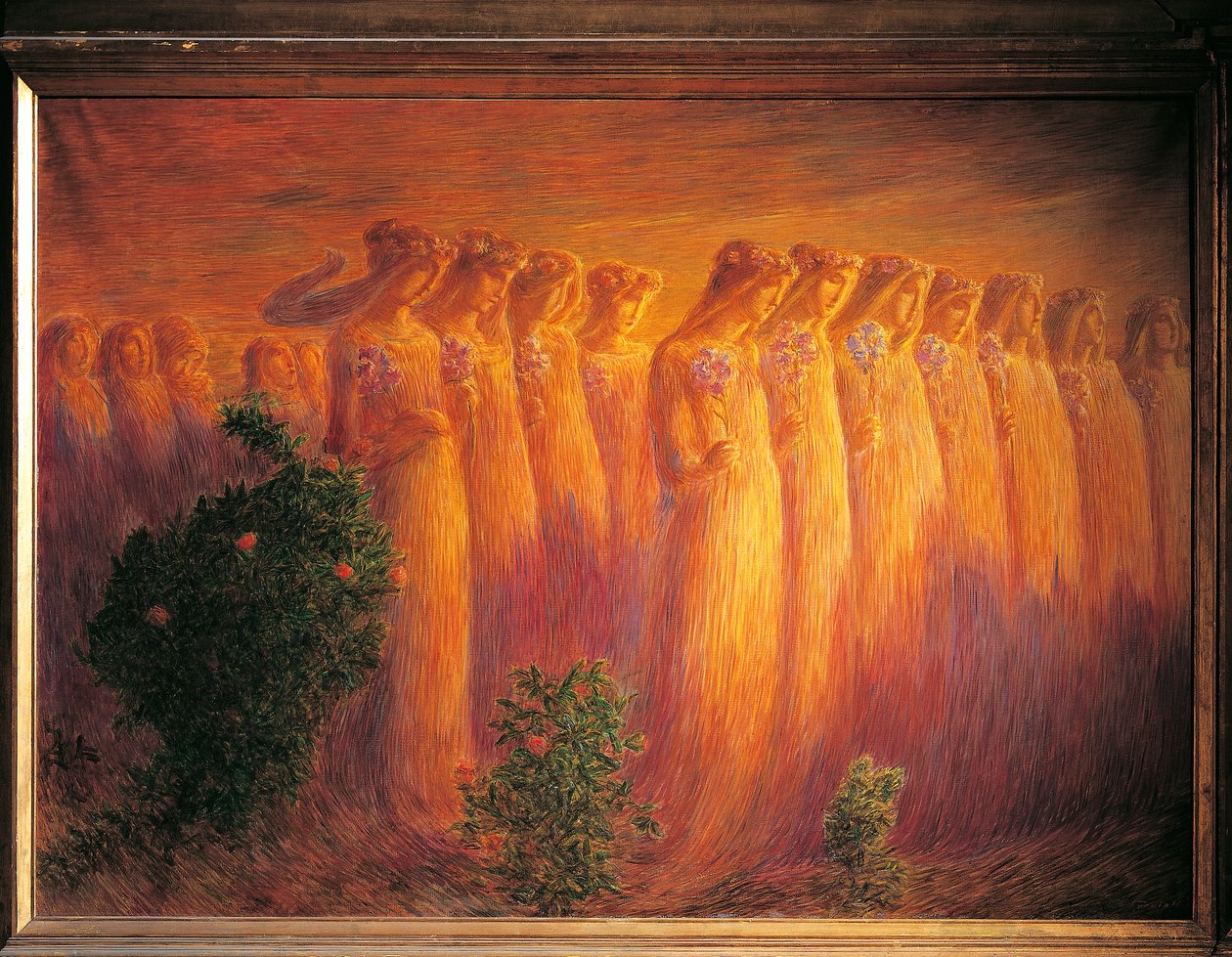 Jomfrus begravelse af Gaetano Previati