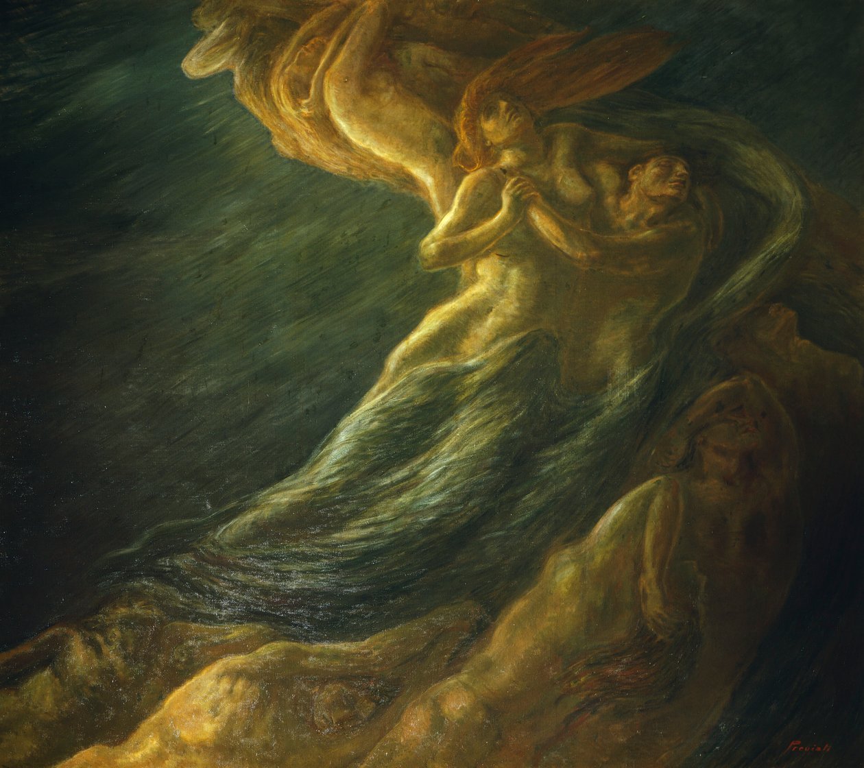 Paolo og Francesca af Gaetano Previati