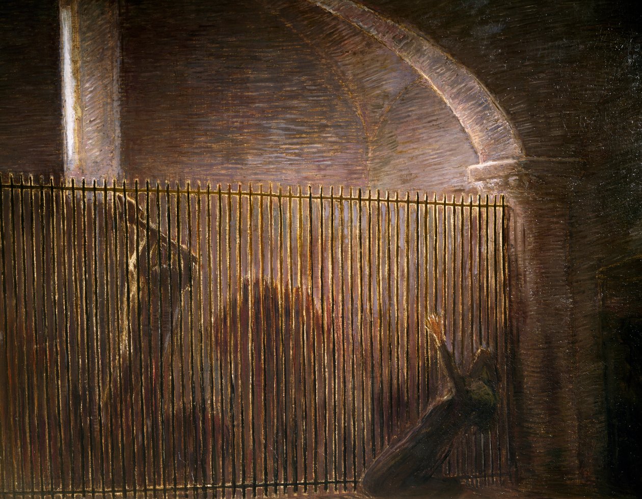 Parisina, maleri af Gaetano Previati (1852-1920), sidste scene i akt IV af homonym opera af Pietro Mascagni (1863-1945), olie på lærred af Gaetano Previati