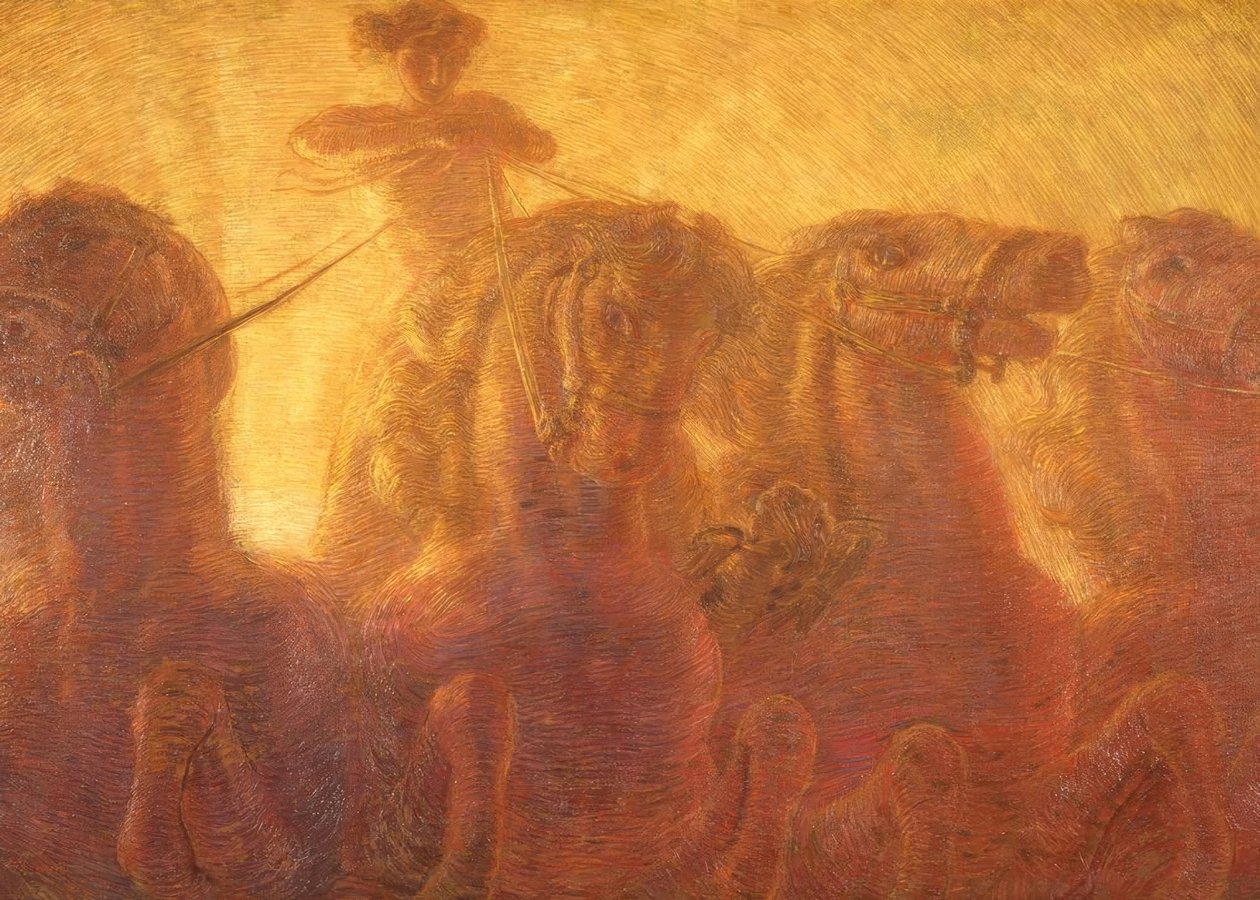 Solens vogn eller handelens triumf, 1907, af Gaetano Previati