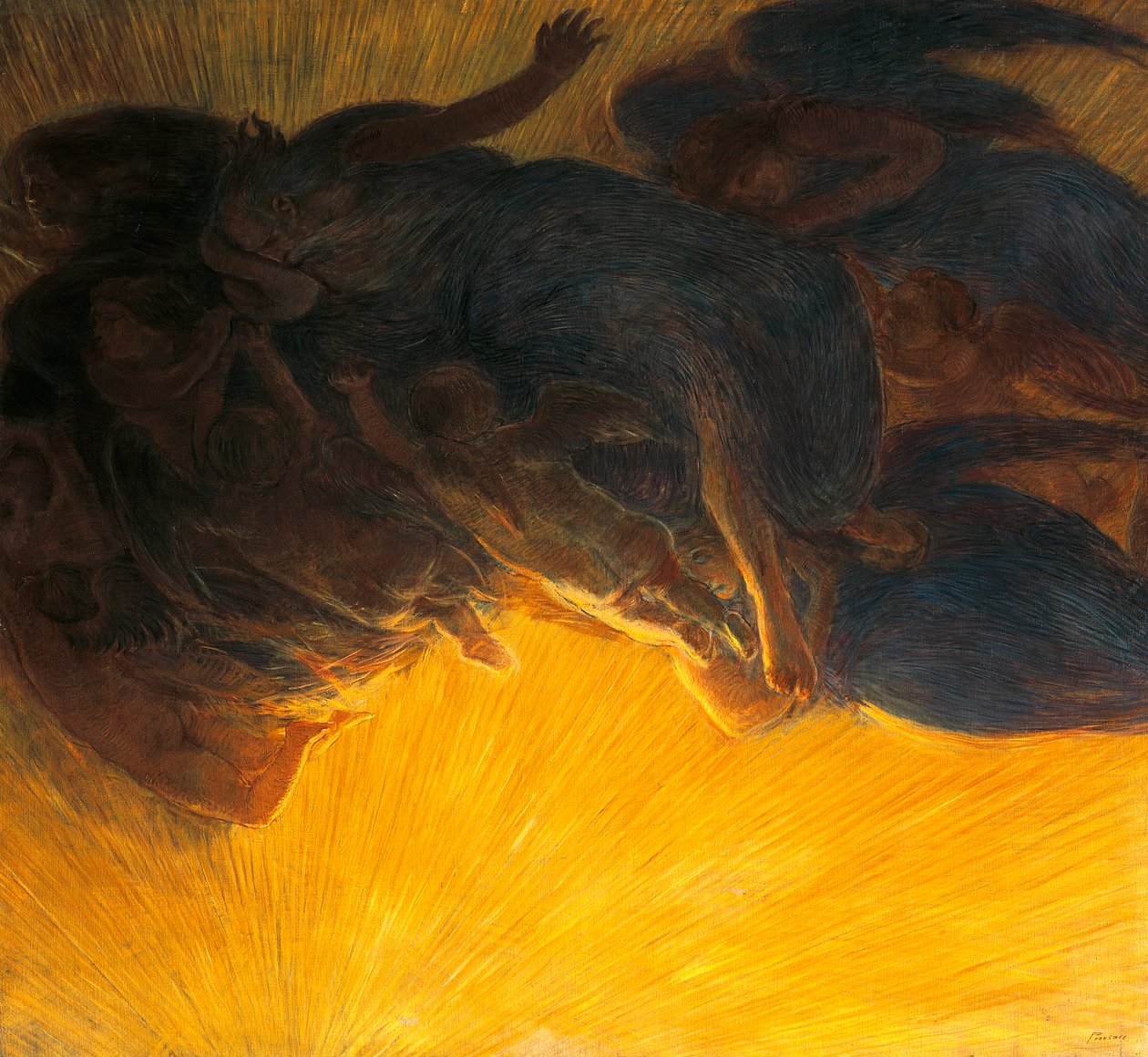 skabelse af lys af Gaetano Previati