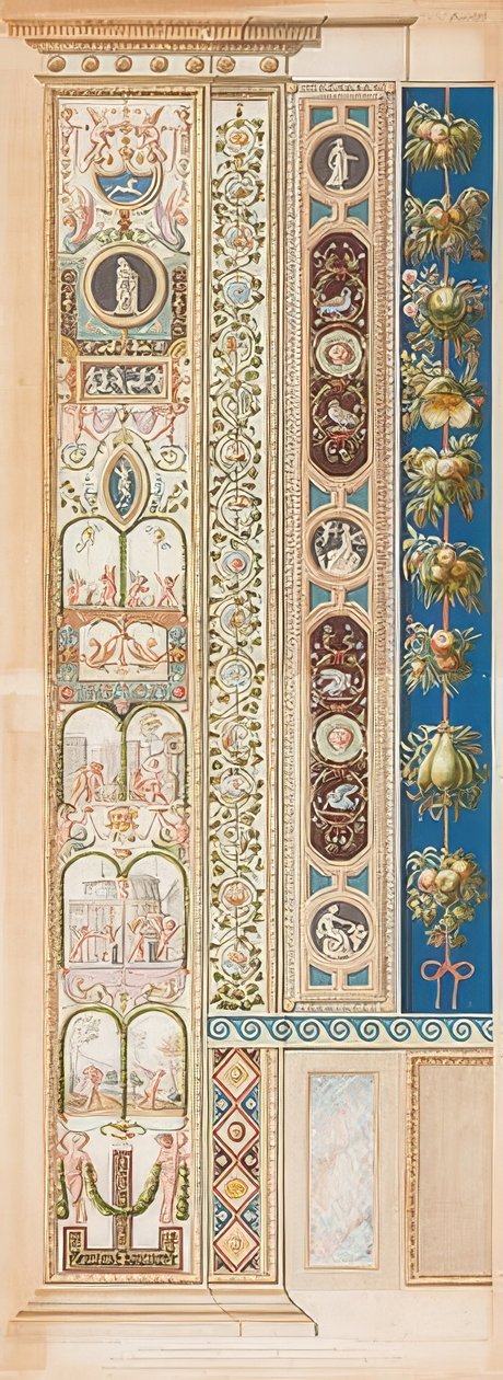 Pilaster Loggia VIII (dekoration med grupper af børn) af Gaetano Savorelli