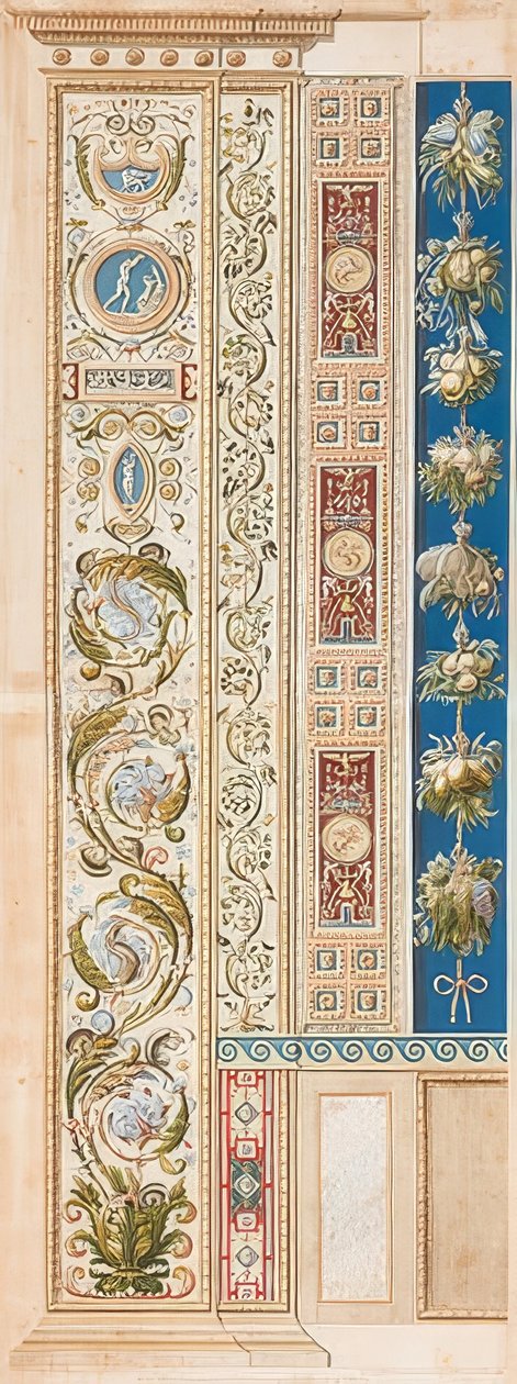 Pilaster Loggia V (dekoration med smukke ranker) af Gaetano Savorelli