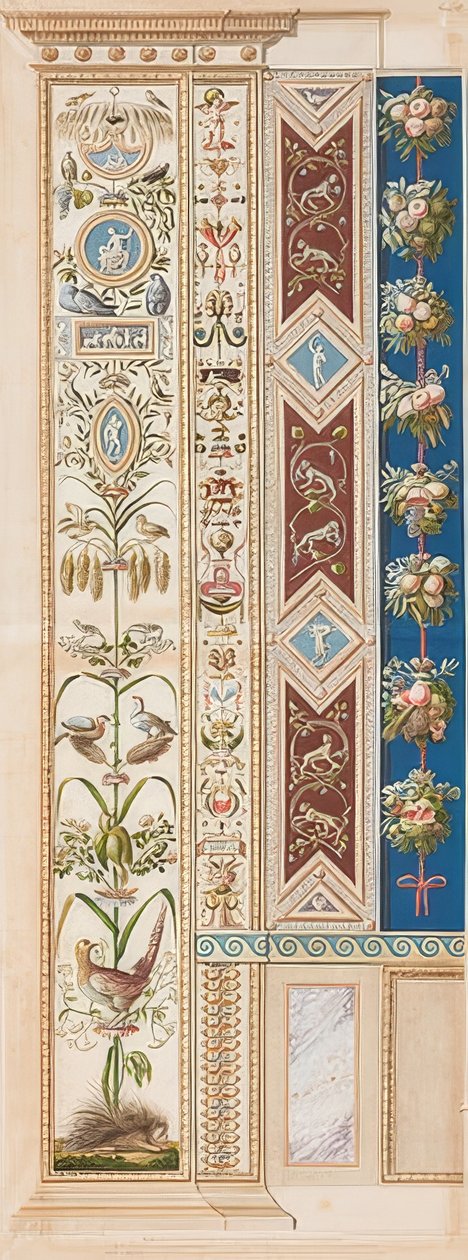 Pilaster Loggia XI (dekoration med pindsvin) af Gaetano Savorelli