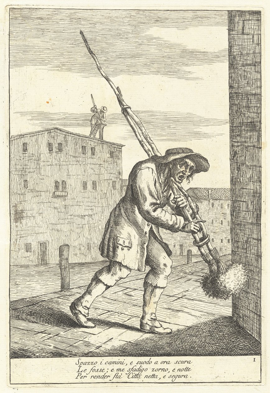 Scoa Camin (skorstensfejer) af Gaetano Zompini
