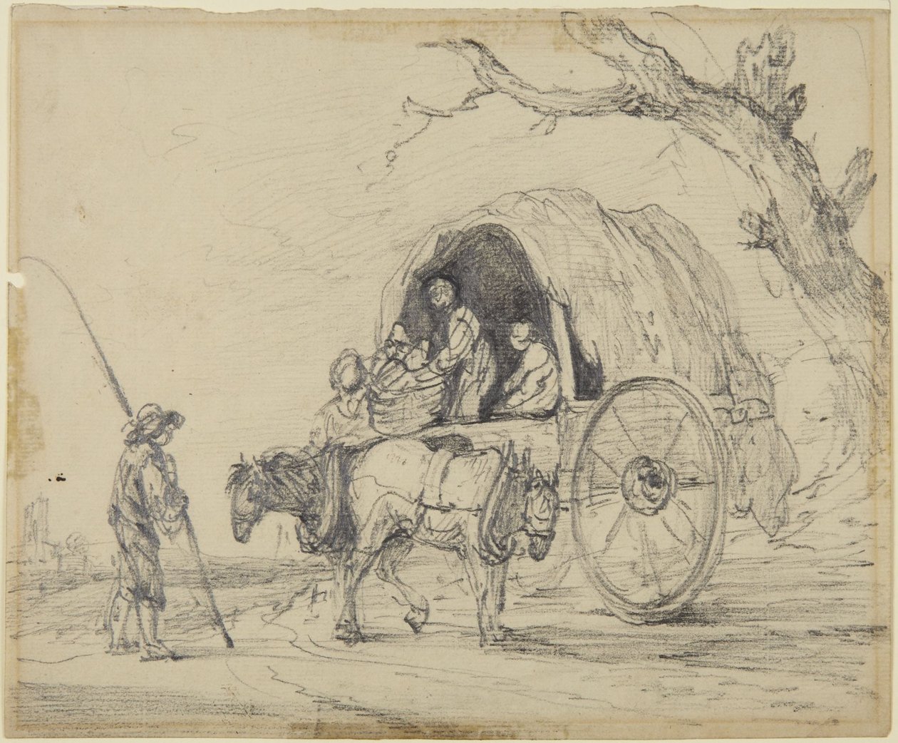 Dreng, heste og en kærre af Gainsborough Dupont