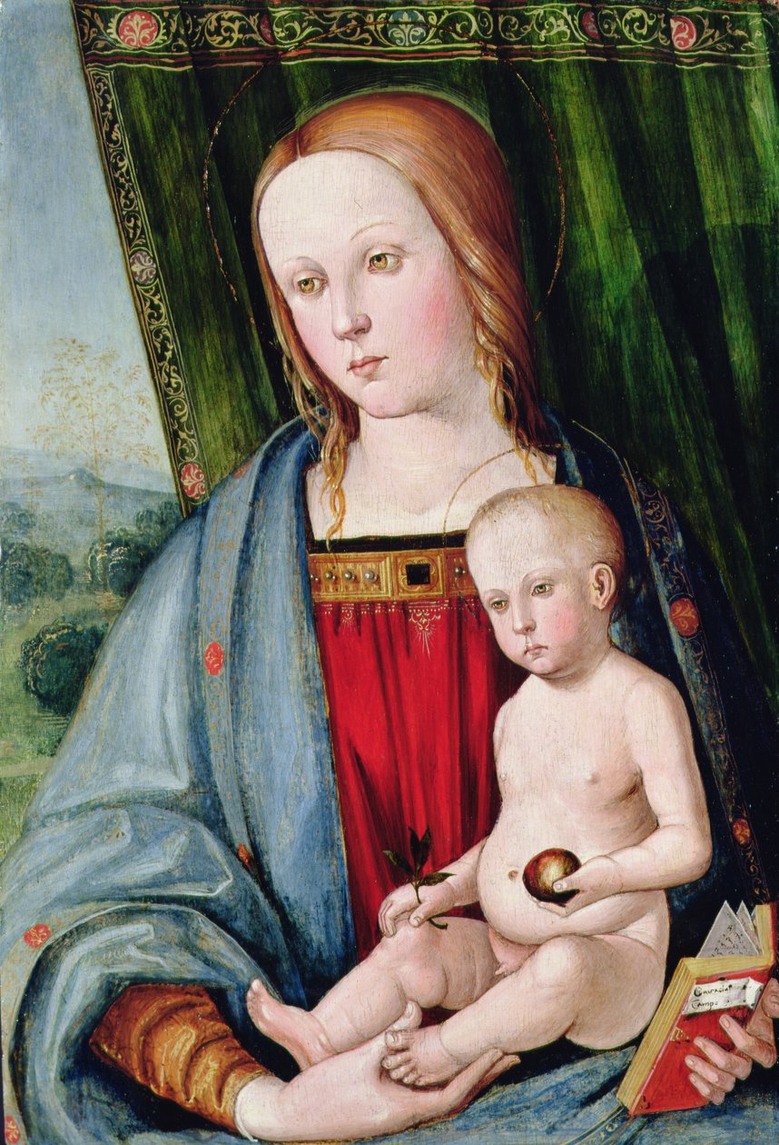 Jomfru og barn, efter 1494 (tempera med olieglasur på panel) af Galeazzo Campi
